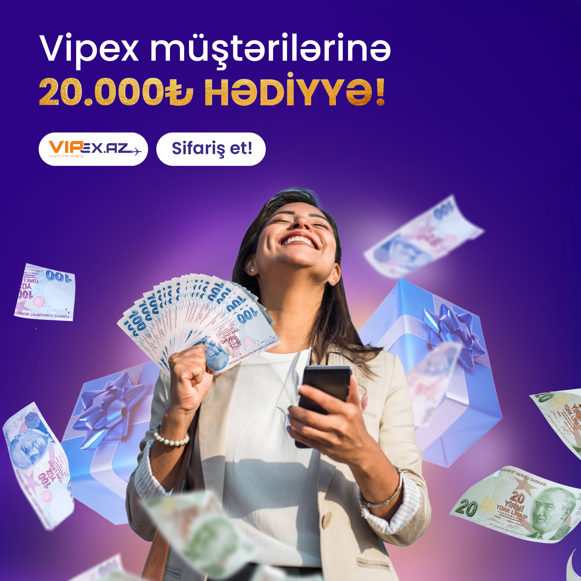 VIPEX.az dan GÖZLƏMƏDİYİNİZ HƏDİYYƏ!!!